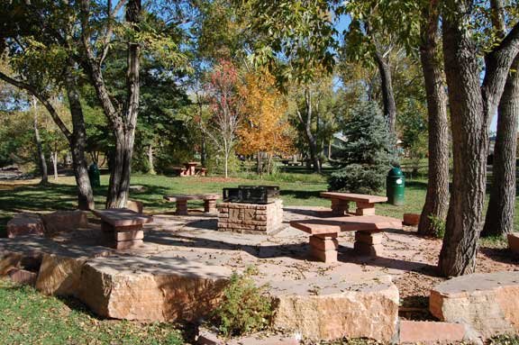 Seating Area in a Park
